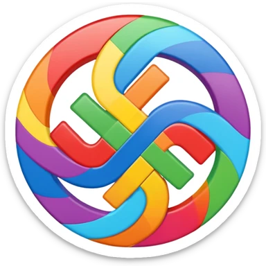 A rainbow swastika sticker