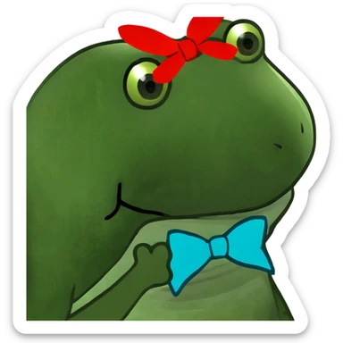 A car with bows sticker