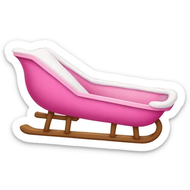 pink sled sticker