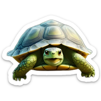 Tortue sans coquille  sticker
