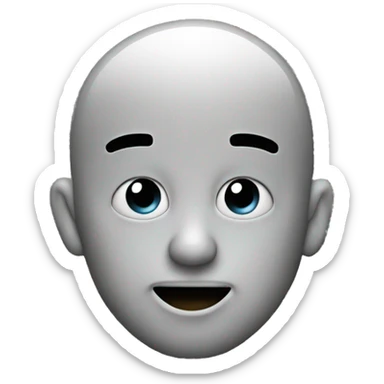 Made face, smoke coming out of ears sticker