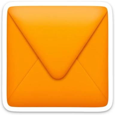 orange envelope sticker