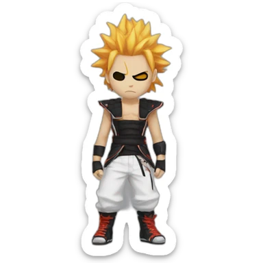 Rengoku avec vêtements trapstars sticker