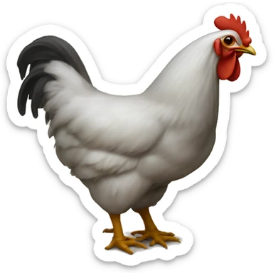 chicken butt sticker
