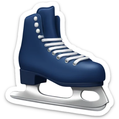 Navy ice skates  sticker