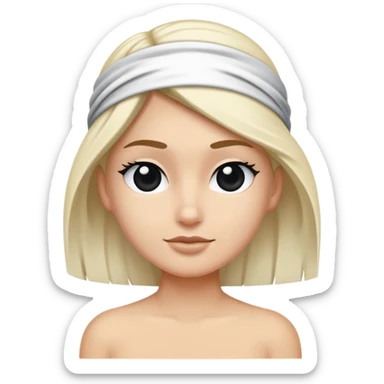 Drapeau Drapeau blanc, avec une tête de profil noir avec un bandeau blanc sur le front sticker