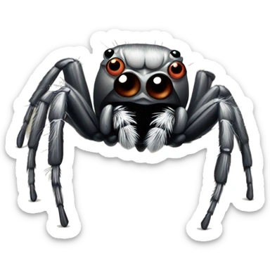 Jumping spider friendly  sticker