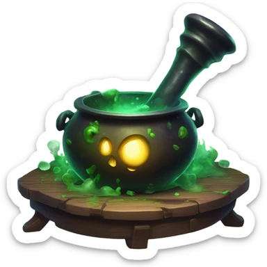 Witches caldron without flame sticker