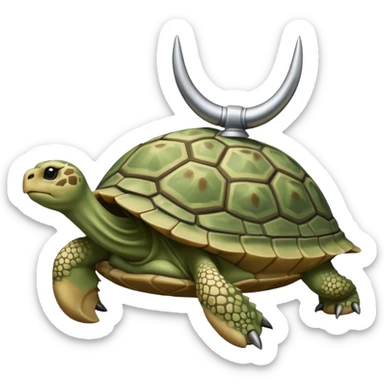 close up spurs on a turtoise sticker