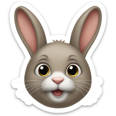 Lapin bélier  sticker