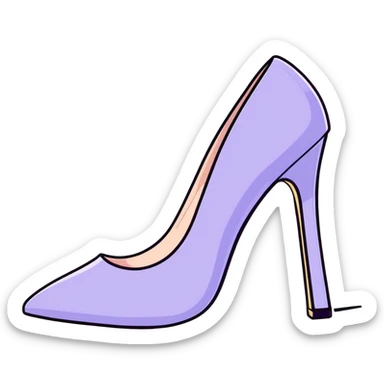 lilac pastel pumps sticker