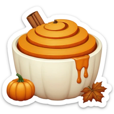Pumpkin spice softcore indie sticker