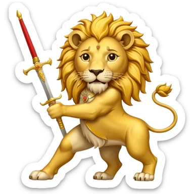 The Lion and Sun flag of Iran sticker