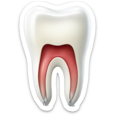 Artificial tooth which dental students uses sticker