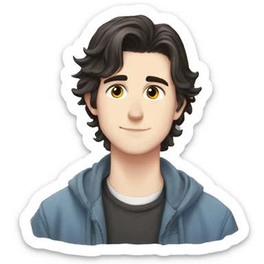 Charlie spring from heartstopper dark hair Alice oseman wiki young guy heartstopper Charlie   sticker