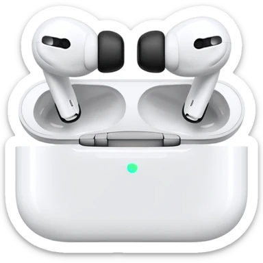 AirPods Pro both earbuds outside case sticker