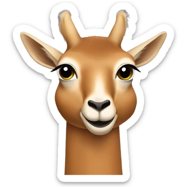 a vicuna wearing a hermes bag sticker