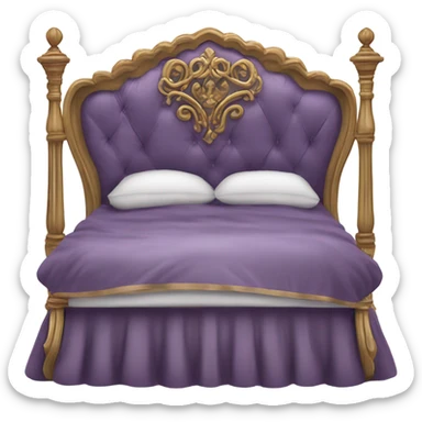 Fancy Purple bed sticker