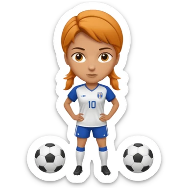 Futbolista femenina sticker