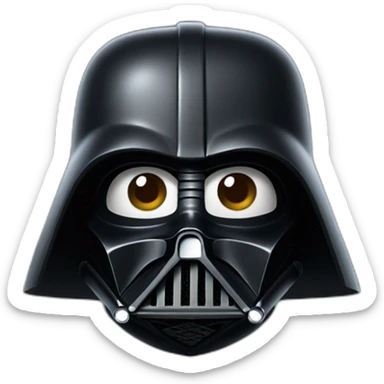 happy dart vader sticker