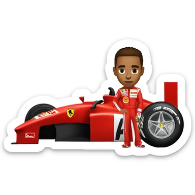 Lewis Hamilton Ferrari  sticker