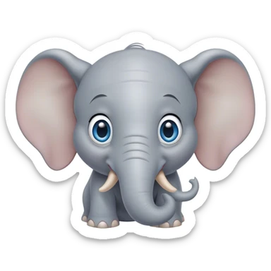 Disney-style dumbo elephant  sticker
