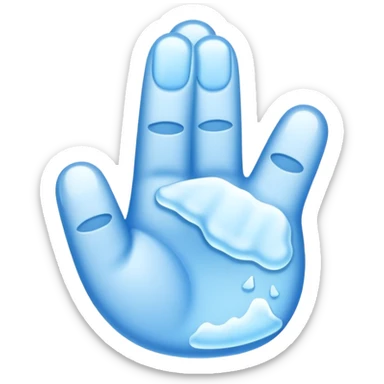 freezing thumbs up sticker