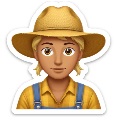 nonbinary farmer  sticker