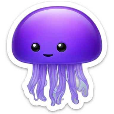 jellyfish purple sticker