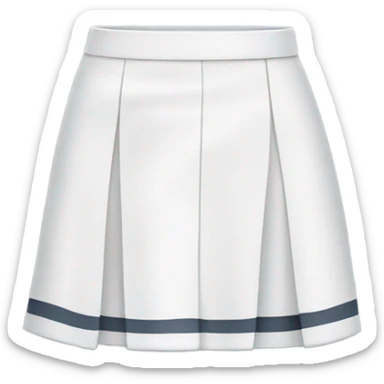 school uniform white skirt sticker