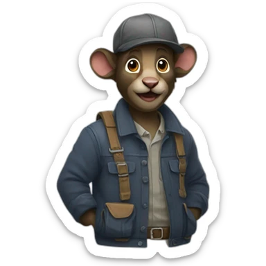 Raton laveur sticker