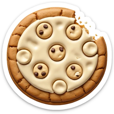 White chocolate chip chips ahoy cookie sticker
