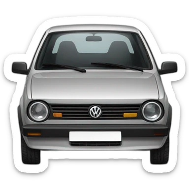 Volkswagen gol cinza sticker
