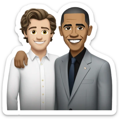 Harry styles and Obama sticker