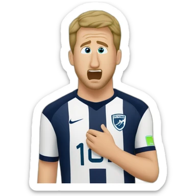 harry kane crying into sauerkraut sticker