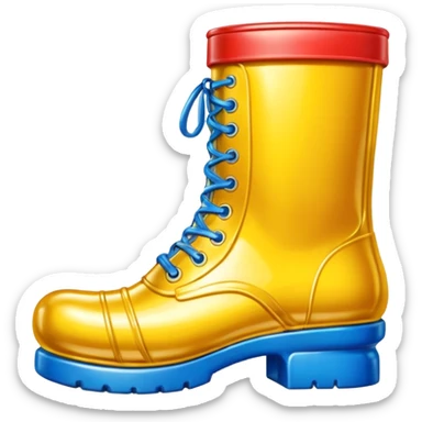 Jeff Koons style spam can boot shoe sticker