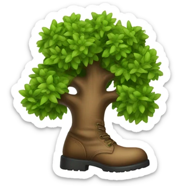tree in boot  sticker