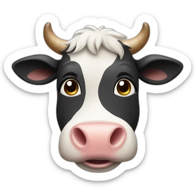 happy animal cow sticker