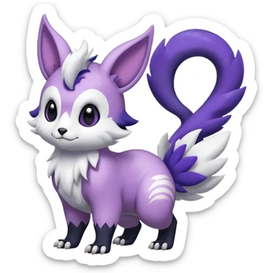 Shiny Furret-Absol-Noibat-Hybrid (Full body) sticker