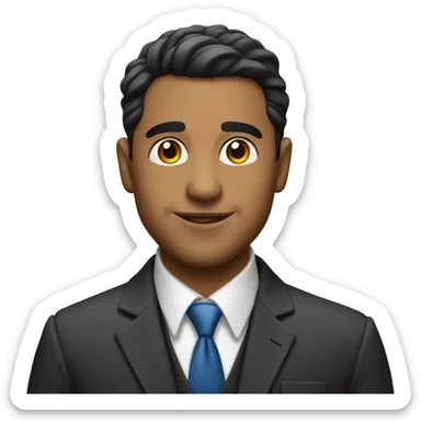 Latin Man in suit  sticker