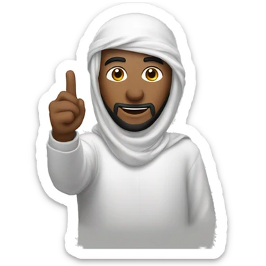 Personne qui se prend En selfi avec un keffieh sticker