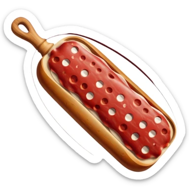 salame piccante (colorazione piu' rosso scuro) sticker