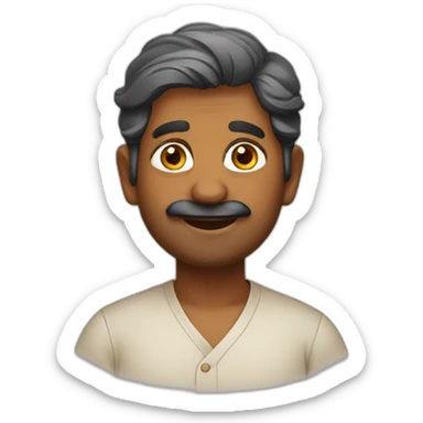 south indian man sticker