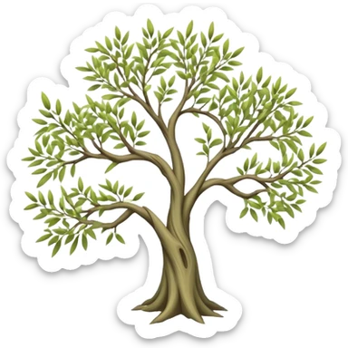 Moon dusted Willow tree welcoming you towards them sticker