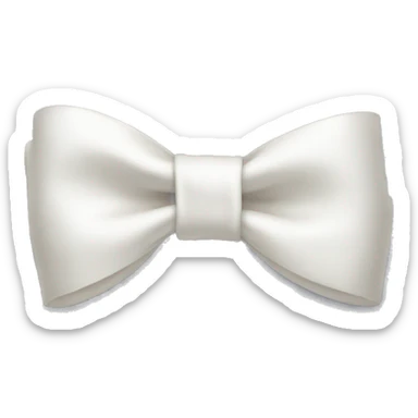 White bow sticker