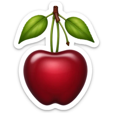 create a dark aesthetic cherry  sticker