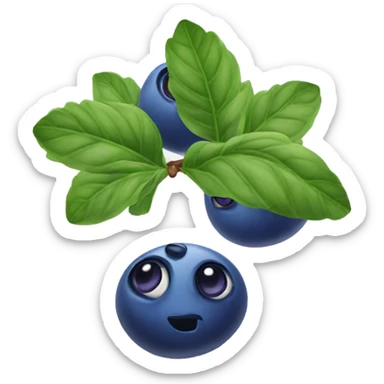 Pau of bluberries sticker