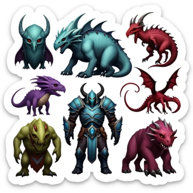 Baldur's Gate 3 monsters and creatures sticker