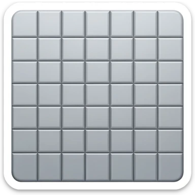 Light gray square with a checkered pattern 8x8 sticker