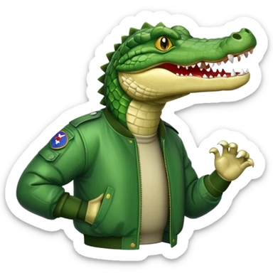 Cocodrilo bombardero sticker